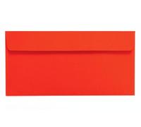 Kuvertwelt Envelopes DIN Long (220 x 110 mm) - Self-Adhesive - High-Quality Envelopes in Various Quantities Pack of 25 Envelopes DIN Long Peel and Seal Bright Red