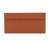 Kuvertwelt Envelopes DIN Long (220 x 110 mm) - Self-Adhesive, High-Quality Envelopes in Various Quantities, Pack of 25 DIN Long Envelopes, Peel and Seal Terracotta