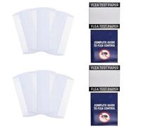 KUVIAS Flea Detection Kit - Pet Flea Control for Cats & Dogs with 3x Fine Flea Combs, 4x Flea Test Papers & Complete Guide - Controls & Eliminates Fleas, Ticks, Nits, Lice & Bugs (Pack of 2)