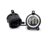 KUVIEZ Fog Lamp 1 Pair 3.5inch Round Led Fog Lights Driving Light With White Amber Halo For Lada For Priora For Gazelle For Russia Cars Fog Lamp Fog Lights