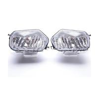 KUVIEZ Motorbike Headlights Left And Right Light Headlight Lamp With Halo Ring For Polaris For Sportsman 800 500 850 For Ranger 700 For RZR 570 800 500 XP1000 Motorcycle Headlamp(A)