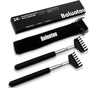 Kuvvfe 2 Pack Portable Extendable Back Scratcher, Stainless Steel Telescoping Back Scratcher with Beautiful Present Packaging