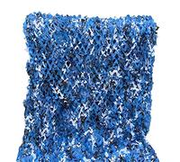 KUWAI 1.5x2m 2x3.0m 3x6m Jungle Training Blue Camo Netting Oxford Fabric With Grid Great For Sunshade Camping launching Hunting Army Theme Decoration Camouflage Net(Size:1.5mx5m)