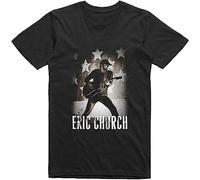 kuwai Men's Eric Church Shirt Blood Sweet & Beers Country Music Unisex Black T-Shirt Size M