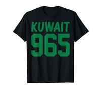 Kuwait Country Code 965 Kuwaiti Mutabbaq Samak Dates T-Shirt