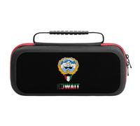 Kuwait Flag Kuwaiti National Emblem Compatible with Switch Case Bag Travel Protective Cover Handbag with 20 Game Accessories