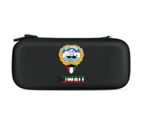 Kuwait Flag Kuwaiti National Emblem Compatible with Switch Case Bag Travel Protective Cover Handbag with 15 Game Accessories