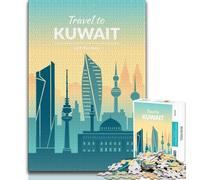 Kuwait Jigsaw Puzzles for Adults,for Educational Game Challenge Toy for Is Ideal As A Gift for The Whole Family 38x26cm