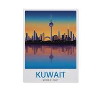 Kuwait Middle East，Jigsaws Puzzles 1000 Pieces Classic Jigsaws Educational Games Toys，Best Gift for Adults and Kids（26x38cm）-DZ10