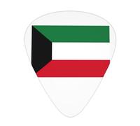 Kuwaiti flag print Celluloid Guitar Plectrums for Acoustic Guitar Bass,Guitar Picks with Organizer Box