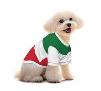 Kuwaiti flag Print Cotton Dog T Shirt Breathable Soft Pet Clothes, for Small Medium Large Dogs Cats