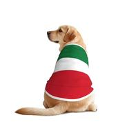 Kuwaiti flag Print Dog T-Shirt - Casual Summer Pet Top Lightweight Dog Clothes Apparel for Medium Large Dogs