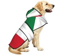 Kuwaiti Flag Waterproof Dog Raincoat And Rain Jacket For Small Medium Large Dogs With Reflective Stripes And Adjustable Belly Strap