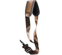 KUWAN Saxophone Neck Strap Soft Sax Leather strap Padded for Alto Sax Tenor Clarinet Baritone, Brown., middle