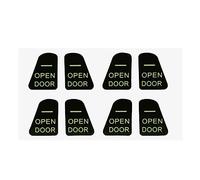 KUWAYO 8pcs Car Open Door Button Stickers Fit for Tesla Model 3 Accessories Reminder Door Open Sticker Armrest Window Lift Switch(Color:Black)