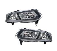 KUWAYO Car Front Bumper DRL Fog Light Lamp Trim Grille Cover Frame Lid Bezel For VW Polo 6C Hatchback 2014 2015 2016 2017(D one pair)