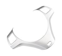 KUWAYO Car Steering Wheel Panel Cover for B//M//W 1 3 Series E87 E90 E91 E92 E93 2005-2012 ABS Decoration Trim Moulding Sticker(Silver)