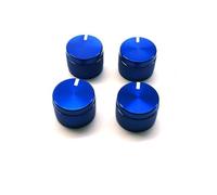 KUWAYO Fit for A-u-d-i A1 2014-2017 Car Interior Instrument Panel AC Air Vent Outlet Decoration Cover Ring Sticker(Blue knob Cover)