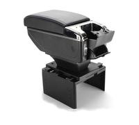 KUWAYO Fit For Ford Ka Armrest Box Usb Interface(A black red line)