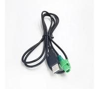 KUWAYO Fit For Volkswagen For BMW CD Changer Radio 2 Styles 150CM Car Radio USB Audio 4Pin Plug Harness Cable Adapter(Green 4pin to usb)