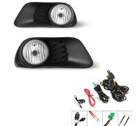 KUWAYO For 2011-2020 D0dge Grand Caravan Fog Lights W/Lamps+Wiring+Switch Clear Front Bumper Lamps Assembly Pair
