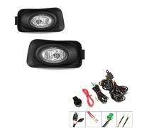 KUWAYO For Acura TSX 2003-2005 Fog Light Bumper Driving Lamps Clear Lens Fog Lights Wiring Switch Kit Bezels Clear Bumper Lamps