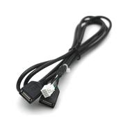 KUWAYO For Car Multimedia Player Android Stereo Radio Dual USB Female Interface To 6 8 Pin PHB Wire Connect Cable Adapter(8 Pin C Dual USB)