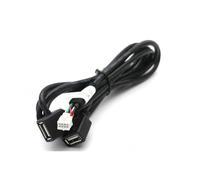 KUWAYO For Car Multimedia Player Android Stereo Radio Dual USB Female Interface To 6 8 Pin PHB Wire Connect Cable Adapter(8 Pin B Dual USB)