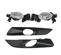 KUWAYO For H0nda Accord Crosstour 2010 2011 2012 Car Front Bumper Fog Light Daytime Running Drive Lamp Cover Frame Lid Without Bulb(Black)