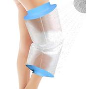 KUWUNG Waterproof Knee Cover for Shower, Lightweight Cast Cover for A-dults, Wo-unds & Bu-rns, Watertight Seal Protection for Leg