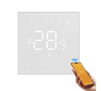 KUWUNG WiFi Heating Thermostat, Smart Thermostat for Underfloor Water, Intelligent Digital Environment Thermostats Compatible with Alexa, Google Home, Programmable, Graffiti, Voice Control