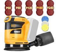 KUWZTY Random Orbit Sander for DEWALT 20v Battery, 5-Inch Variable Speed Orbital Hand Sander with Dust Collector for Sanding and Polishing (Tool Only,No Battery)