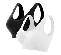 Kuxiadan 2pc Breathable Cool Liftup Air Bra Sports Bras Women Seamless Everyday Bra with Padded Summer Breathable and Comfortable Mesh Sports Bralette for Women for Yoga Running Crop Top