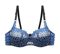 Kuxiadan Lace Bras for Women Sexy Womens Bras Ladies Floral Embroidered Bra Lace Underwired Non Padded Underwire Ultrathin Bra Sexy Lingerie Bralette Intimates Plus Size Transparent Mesh Underwire