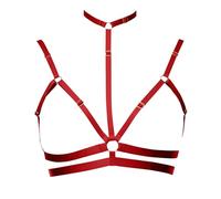 Kuxiadan Sexy Bras For Women Woman'S Body Harness Bra Cage Punk Goth Belt Elastic Soft Plus Size Lingerie Festival Rave Photography Dance Apparel Sexy Nightwear For Women Chemise Nighties Wine
