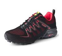 KUXUAN Cycling Shoes Men Peloton Shoe Road Bike Shoes Bike Mtb Shoes,Non-slip and Breathable Casual Shoes,Red-45 EU