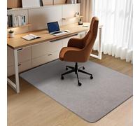 Kuyal Heavy Duty Office Chair Mat for Hardwood Floor, 36" x 48" Tri Fold Desk Chair Mat for Hard Wood, Anti-Slip Computer Chair Mat for Office Home, Light Gray