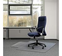 Kuyal Office Chair Mat for Carpets,Transparent Thick and Sturdy Highly Premium Quality Floor Mats for Low and Medium Pile Carpets, with Studs 36" X 48"