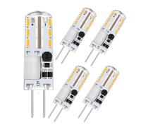 kuyamilay G4 LED Bulbs,AC/DC 12V G4 Mini Bulb,1.5W Low Power Capsule LED Light Bulbs,Equivalent to 15W Halogen Bulb,Non-dimmable,Warm White,4 Pack