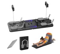 KUYATE Pilates Board,foldable pilates reformer,Pilates Reformer Set,Multifunctional Abdominal Board,Automatic Rebound Ab Roller,Suitable for full body workout Black L106xW41xH7cm/L42xW16xH2.8in