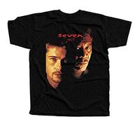 KuyAteYS Se7en V2, Movie Poster, 1995,Brad Pitt DTG T Shirt Black M