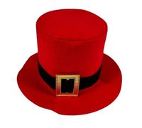 KUYCCSTRESI Magician Hat Classic Top Hat For Stage Shows Performance Formal Events Fancy Dress Accessory Theatre Show Headwear Christmas Party Attire Sleek Design(Red_2pcs)