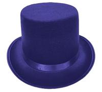 KUYCCSTRESI Magician Hat Classic Top Hat For Stage Shows Performance Formal Events Fancy Dress Accessory Theatre Show Headwear Christmas Party Attire Sleek Design(For Purple_L 3pcs)
