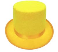 KUYCCSTRESI Magician Hat Classic Top Hat For Stage Shows Performance Formal Events Fancy Dress Accessory Theatre Show Headwear Christmas Party Attire Sleek Design(Yellow_L 3pcs)