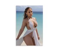 KUYHADSCE Jennifer Lopez Poster Wall Apartment Or Home Bedroom Living Room Bathroom Office Wine Bar Art Decorative Painting Painting Poster20x30inch(50x75cm) Unframe-style