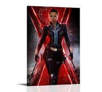 KUYHADSCE Scarlett Johansson Marvel's The AvengersPoster Wall Apartment Or Home Bedroom Living Room Bathroom Office Wine Bar Art Decorative Painting Painting Poster24x36inch(60x90cm) Frame-style