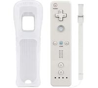 Kuyotine Wireless Controller for Wii, Wii U Wii Controllers, Video Game Gamepads, Replaceable Remote Game Controller with Silicone Case and Wrist Strap (White)