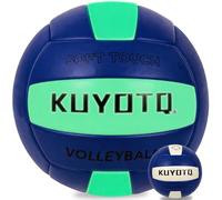 KUYOTQ Glow in The Dark Volleyball Size 5 Pink/Blue Luminous Light Up Volleyball for Night Games Outdoor Indoor Training Ball with Fluorescent Glow Effect Perfect for Youth and Adults