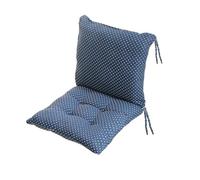 kuyouqi Thick Printed One-piece Chair Cushion with Ties, Square Seat Pad Back Cushion Soft Backrest Seat Cushions for Dining Sofa Office Study Garden (Dot, 45 x 90 cm)