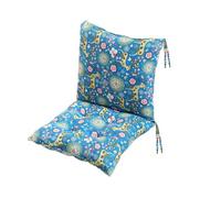 kuyouqi Thick Printed One-piece Chair Cushion with Ties, Square Seat Pad Back Cushion Soft Backrest Seat Cushions for Dining Sofa Office Study Garden (Deer, 40 x 80 cm)